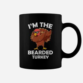 Bearded Turkey Family Group Matching Thanksgiving Party Gift Coffee Mug | Crazezy DE