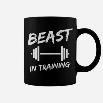 Beast In Training Father Son Fitness Bodybuilding Matching Coffee Mug | Crazezy CA