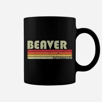 Beaver Pa Pennsylvania Funny City Home Roots Gift Retro 80S Coffee Mug | Crazezy DE