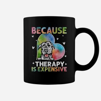 Because Therapy Is Expensive Irish Wolfhound Classic Coffee Mug - Monsterry AU