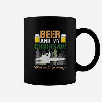 Beer And My Chainsaw Arborist Logger Forestry Lumberjack Coffee Mug | Crazezy