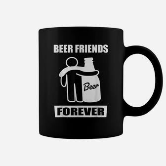 Beer Friends Forever - Funny Stick Figure Beer Bottle Hug Me Coffee Mug | Crazezy