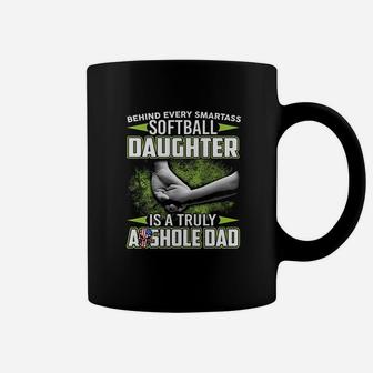 Behind Softball Daughter Is An Dad Coffee Mug | Crazezy UK