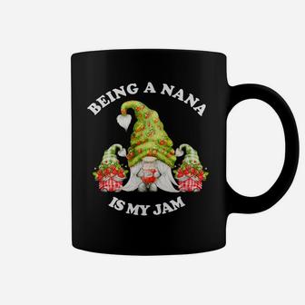 Being A Nana Is My Jam Cute Strawberry Gnome Mothers Day Coffee Mug | Crazezy