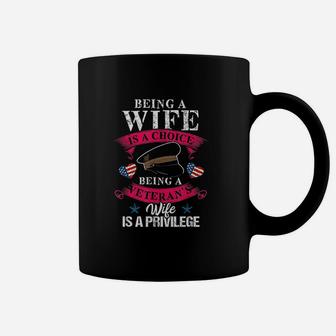 Being A Veteran's Wife Coffee Mug | Crazezy
