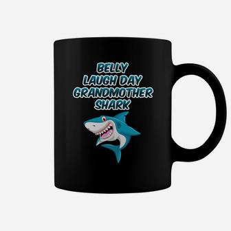 Belly Laugh Day Grandmother Shark January Funny Gifts Coffee Mug - Seseable
