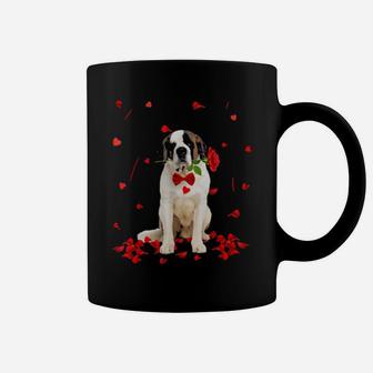 Bernard Valentine's Day Outfit Dog Valentine Coffee Mug - Monsterry
