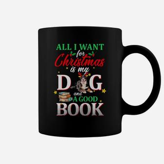 Bernese Mountain My Dog And A Good Book For Xmas Gift Coffee Mug - Monsterry AU