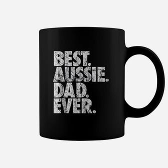 Best Aussie Dad Ever Australian Shepherd Dog Dad Gift Coffee Mug | Crazezy