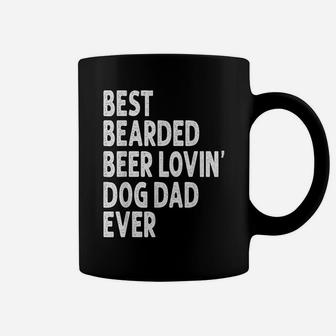 Best Bearded Beer Lovin' Dog Dad Ever Father's Day Gag Gift Coffee Mug | Crazezy