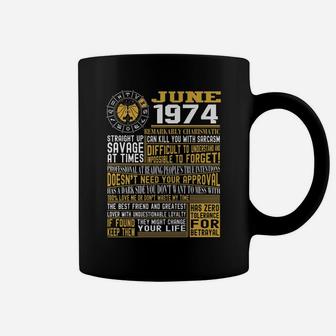 Best Born June 1974 Gemini Zodiac Signs 47Th Birthday Gift Coffee Mug | Crazezy