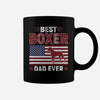 Best Boxer Dad Ever American Flag Dog Dad Coffee Mug | Crazezy CA