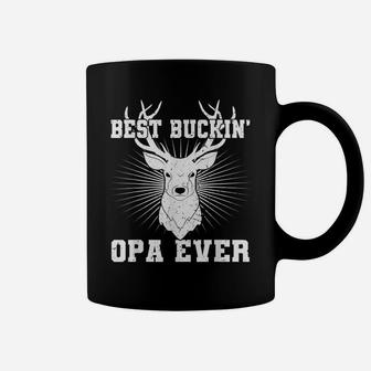 Best Buckin Opa Ever Hunting Hunter Father's Day Gift Shirt Coffee Mug | Crazezy