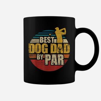 Best Dog Dad By Par Retro Golf Player Coffee Mug | Crazezy
