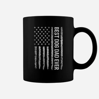 Best Dog Dad Ever American Flag Father's Day Coffee Mug | Crazezy CA