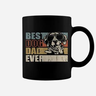 Best Dog Dad Ever Funny Glasses German Shorthaired Pointer Coffee Mug | Crazezy
