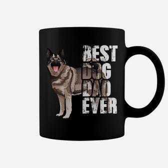 Best Dog Dad Ever Norwegian Elkhound Dog Lovers Coffee Mug | Crazezy