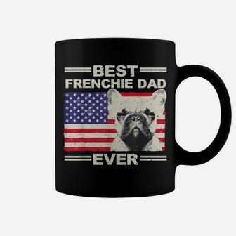 Best Frenchie Dad For Men Us Flag American French Bulldog Coffee Mug | Crazezy CA