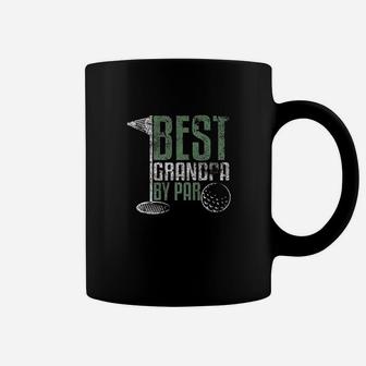 Best Grandpa By Par Fathers Day Distressed Coffee Mug | Crazezy