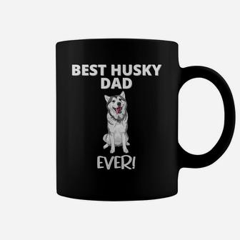 Best Husky Dad Ever - Funny Dog Owner Coffee Mug | Crazezy