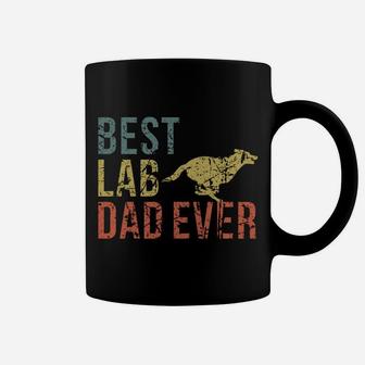 Best Lab Dad Ever Retro Vintage Labrador Dog Father Coffee Mug | Crazezy