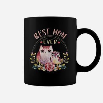 Best Mom Ever Owl Flower Animal Gift For Mom Coffee Mug - Seseable