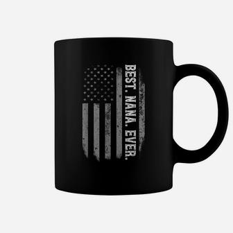 Best Nana Ever Vintage American Flag Mother's Day Gift Coffee Mug | Crazezy