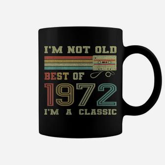 Best Of 1972 50Th Birthday Gifts Cassette Tape Vintage Coffee Mug | Crazezy