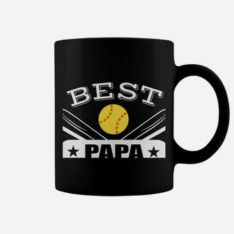 Best Papa Ever Gift For Softball Grandpa Grandfather Coffee Mug | Crazezy UK
