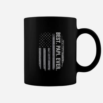 Best Papi Ever Vintage American Flag Coffee Mug | Crazezy
