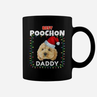 Best Poochon Daddy Christmas Party Festive Dog Family Cute Coffee Mug | Crazezy AU