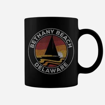 Bethany Beach Delaware Vintage Sailboat 70S Retro Sunset Coffee Mug | Crazezy AU