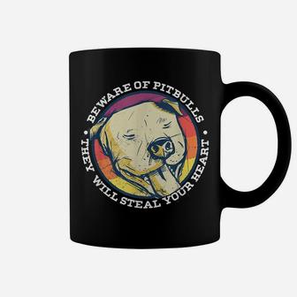 Beware Of Pitbulls Dogs Owner Puppy Dog Breed Pet Lovers Coffee Mug | Crazezy AU