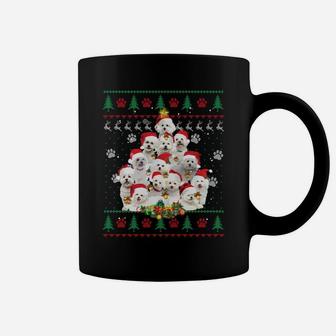 Bichon Frise Christmas Dog Lover Gift Ugly Sweater Xmas Tree Sweatshirt Coffee Mug | Crazezy UK