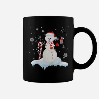 Bichon Frise Snowman Dancing On Snow Xmas Gift Dog Lover Coffee Mug - Monsterry DE