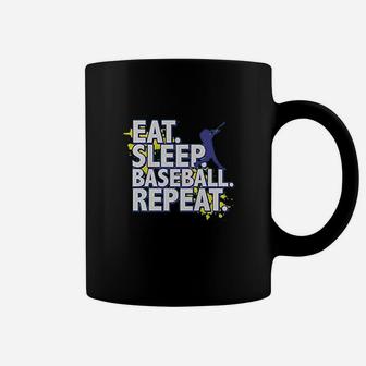 Big Boys Eat Sleep Baseball Repeat Coffee Mug | Crazezy AU