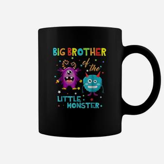 Big Brother Of The Little Monster Birthday Monster Coffee Mug | Crazezy AU