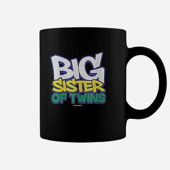 Big Girls' Big Sister Of Twins Coffee Mug | Crazezy UK