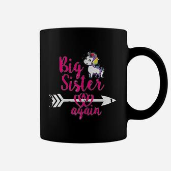 Big Sister Again Sibling Older Daughter Gift Coffee Mug | Crazezy CA