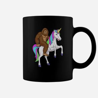 Bigfoot Sasquatch Riding Unicorn Funny Bigfoo Coffee Mug - Thegiftio UK