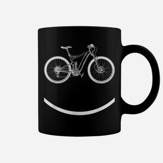 Bike Smiley Face Funny Mtb Cycling Gift Design Coffee Mug | Crazezy UK