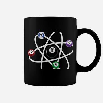 Billiards Atom Science Shirt 8-Ball Pool Lovers Billiard Coffee Mug | Crazezy
