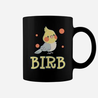 Birb Funny Yellow Cockatiel Bird Owner Mom Dad Meme Gift Coffee Mug | Crazezy AU