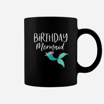 Birthday Mermaid Birthday Party Girl Mama Squad Mom Coffee Mug | Crazezy