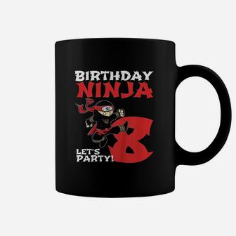 Birthday Ninja 8 Year Old Party Coffee Mug | Crazezy