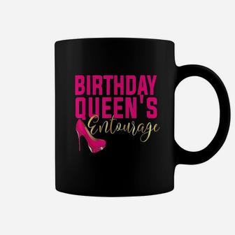 Birthday Queens Squad Matching Party Bestie Pink Shoe Coffee Mug | Crazezy AU