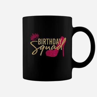 Birthday Squad Party Birthday Pink Gold Shoe Gift Coffee Mug | Crazezy CA