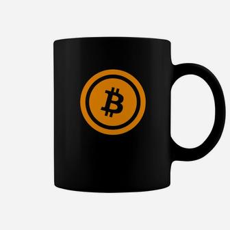 Bitcoin-Symbol Unisex Tassen in Schwarz, Krypto-Mode - Seseable