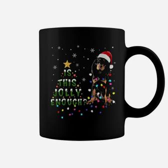 Black And Tan Coonhound Santa Coffee Mug - Monsterry UK