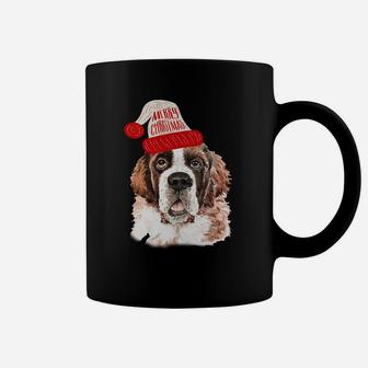 Black Base Saint Bernard Christmas Gift For Dog Lovers Sweatshirt Coffee Mug | Crazezy DE